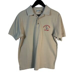 Vintage Harriman Golf Polo Shirt Mena‎ House Obelisk Cairo Egypt Souvenir Large